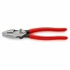 Knipex 9-1/2" Lineman's Pliers American Style W/ Plastic Handle 09 11 240 -Grey Pneumatic Sockets Shop 09 11 240