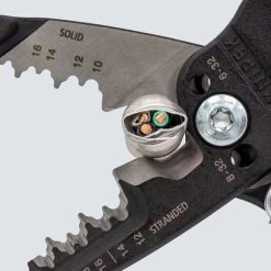 Knipex 8" Forged Wire Strippers W/ Plastic Grip 13 71 8 -Grey Pneumatic Sockets Shop 13 71 8 3