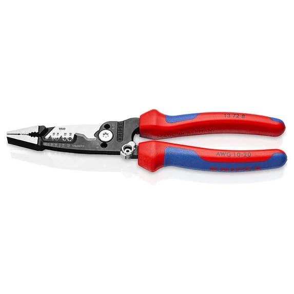 Knipex 8" Forged Wire Strippers W/ Comfort Grip 13 72 8 SBA 3 Knipex 8" Forged Wire Strippers W/ Comfort Grip 13 72 8 SBA