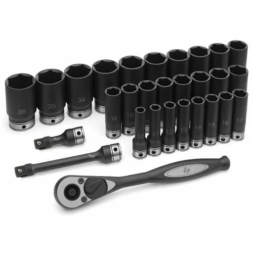 Grey Pneumatic Sockets Grey Pneumatic 29 Piece 1/2" Drive Metric 6 Point Deep Duo-Socket Set 82629MD 4 Grey Pneumatic Sockets Grey Pneumatic 29 Piece 1/2" Drive Metric 6 Point Deep Duo-Socket Set 82629MD - Image 2