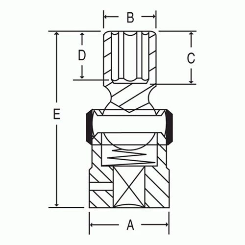 Grey Pneumatic Sockets Grey Pneumatic 12 Piece 3/8" Drive 6-Point Standard Length Impact Socket Set (SAE) 1212U 5 Grey Pneumatic Sockets Grey Pneumatic 12 Piece 3/8" Drive 6-Point Standard Length Impact Socket Set (SAE) 1212U - Image 3