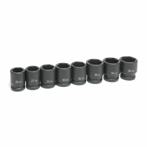 Grey Pneumatic Sockets Grey Pneumatic 8 Piece 3/4" Drive 6-Point Standard Length Impact Socket Set (Metric) 8134M 4 Grey Pneumatic Sockets Grey Pneumatic 8 Piece 3/4" Drive 6-Point Standard Length Impact Socket Set (Metric) 8134M - Image 2