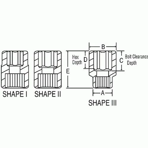 Grey Pneumatic Sockets Grey Pneumatic 10 Piece #5 Spline Drive 6-Point Standard & Deep Length Impact Socket Set (SAE & Metric) 9260 5 Grey Pneumatic Sockets Grey Pneumatic 10 Piece #5 Spline Drive 6-Point Standard & Deep Length Impact Socket Set (SAE & Metric) 9260 - Image 3