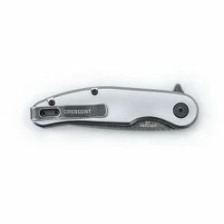 Crescent Tools Crescent 3-1/4" Drop Point Aluminum Handle Pocket Knife CPK325A -Grey Pneumatic Sockets Shop 23554 5 g8uix46jfmmjbnpq