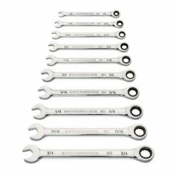 Gearwrench Tools Gearwrench 10 Pc. 90-Tooth 12 Point SAE Combination Ratcheting Wrench Set 86958