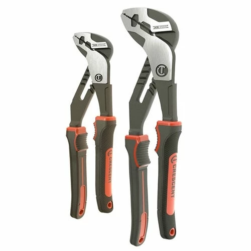 Crescent Tools Crescent 2 PC. Z2 K9 Straight Jaw Dual Material Tongue And Groove Plier Set RTZ2CGSET2 3 Crescent Tools Crescent 2 PC. Z2 K9 Straight Jaw Dual Material Tongue And Groove Plier Set RTZ2CGSET2