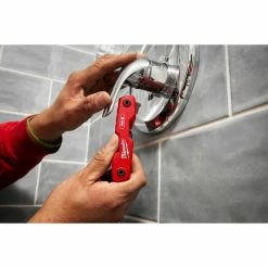 Milwaukee Tools Milwaukee 9-Key Folding Hex Key Set - SAE 48-22-2181 -Grey Pneumatic Sockets Shop 48 22 2181 6