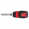 Milwaukee Tools Milwaukee 8-in-1 Ratcheting Compact Multi-Bit Screwdriver 48-22-2913 -Grey Pneumatic Sockets Shop 48 22 2913 101