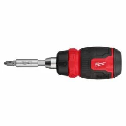 Milwaukee Tools Milwaukee 8-in-1 Ratcheting Compact Multi-Bit Screwdriver 48-22-2913