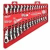 Milwaukee Tools Milwaukee 15 PC. SAE Flex Head Ratcheting Combination Wrench Set 48-22-9413 -Grey Pneumatic Sockets Shop 48 22 9413 a34ev9o9efovlttk