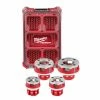 Milwaukee Tools Milwaukee 1/2" To 1-1/4" Alloy NPT Compact 11R Pipe Threading 4 Head Kit (600-I) 48-36-1063 1 Milwaukee Tools Milwaukee 1/2" To 1-1/4" Alloy NPT Compact 11R Pipe Threading 4 Head Kit (600-I) 48-36-1063 -Grey Pneumatic Sockets Shop 48 36 1063 5
