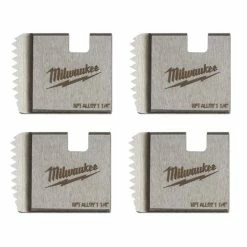Milwaukee Tools Milwaukee 1-1/4" Alloy NPT Portable Pipe Threading Dies (Set Of 4) 48-36-1104