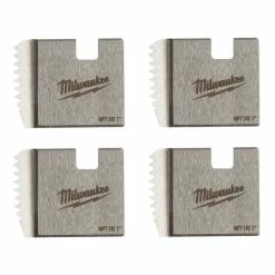 Milwaukee Tools Milwaukee 1" High Speed NPT Portable Pipe Threading Dies (Set Of 4) 48-36-1109