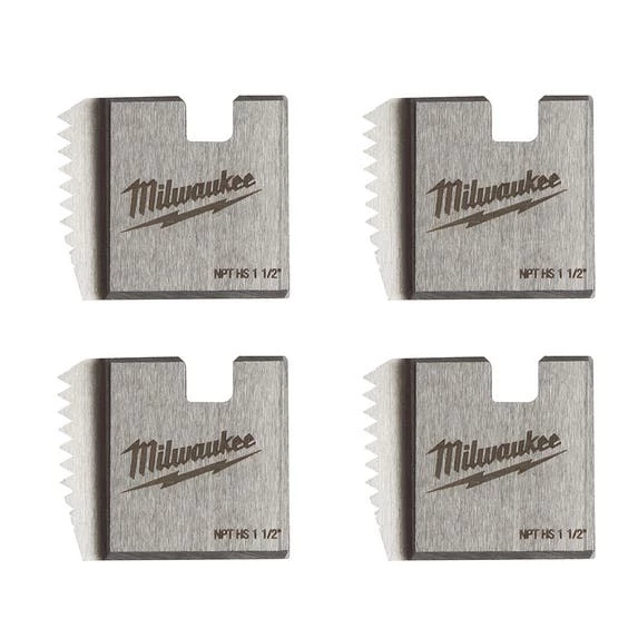 Milwaukee Tools Milwaukee 1-1/2" High Speed NPT Portable Pipe Threading Dies (Set Of 4) 48-36-1111 3 Milwaukee Tools Milwaukee 1-1/2" High Speed NPT Portable Pipe Threading Dies (Set Of 4) 48-36-1111