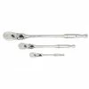 Gearwrench Tools Gearwrench 3 Pc. 1/4", 3/8" & 1/2" Drive 90-Tooth Locking Flex Head Teardrop Ratchet Set 81276T -Grey Pneumatic Sockets Shop apx81276t