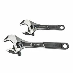Crescent Tools Crescent 2 Piece 6" & 10" Wide Jaw Adjustable Wrench Set ATWJ2610VS