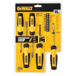 DeWalt Power Tools DeWalt 15 Pc Fixed Bar Screwdriver Set DWHT65202 7 DeWalt Power Tools DeWalt 15 Pc Fixed Bar Screwdriver Set DWHT65202 -Grey Pneumatic Sockets Shop dw dwht65202 3