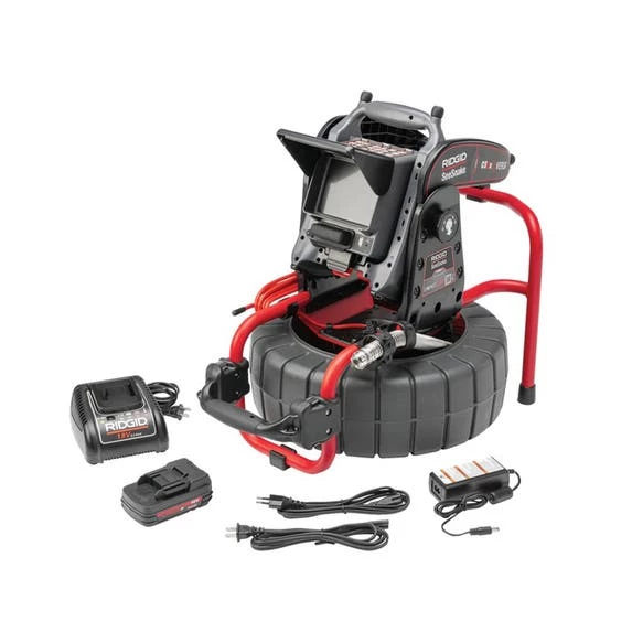 RIDGID Tools RIDGID SeeSnake 131' Compact C40 Reel (Flexible Cable) CS6x VERSA Monitor W/ Battery & Charger Kit 63828 3 RIDGID Tools RIDGID SeeSnake 131' Compact C40 Reel (Flexible Cable) CS6x VERSA Monitor W/ Battery & Charger Kit 63828