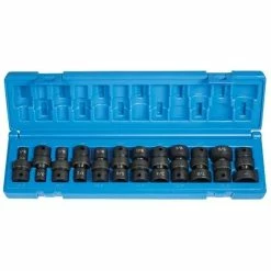 Grey Pneumatic Sockets Grey Pneumatic 12 Piece 3/8" Drive 6-Point Standard Length Impact Socket Set (SAE) 1212U