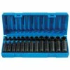 Grey Pneumatic Sockets Grey Pneumatic 26 Piece 3/8" Drive Standard And Deep Length Impact Set (Metric) 1226M