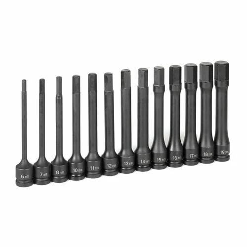 Grey Pneumatic Sockets Grey Pneumatic 13 Piece 1/2 Drive Hex 6" Length Impact Socket Set (Metric) 1363MH 3 Grey Pneumatic Sockets Grey Pneumatic 13 Piece 1/2 Drive Hex 6" Length Impact Socket Set (Metric) 1363MH