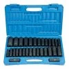 Grey Pneumatic Sockets Grey Pneumatic 30 Piece 1/2" Drive SAE & Metric Deep Impact Socket Impact Socket Set 1512DM