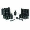 Grey Pneumatic Sockets Grey Pneumatic 43 Piece 3/8" Drive 12 Point Impact Socket Set (SAE & Metric) 1643RD