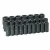 Grey Pneumatic Sockets Grey Pneumatic 26 Piece 3/4" Drive Metric 6 Point Deep Impact Socket Set 8026MD