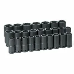 Grey Pneumatic Sockets Grey Pneumatic 26 Piece 3/4" Drive Metric 6 Point Deep Impact Socket Set 8026MD