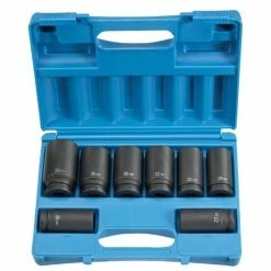 Grey Pneumatic Sockets Grey Pneumatic 8 Piece 3/4" Drive 6-Point Deep Length Impact Socket Set (Metric) 8134MD