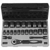 Grey Pneumatic Sockets Grey Pneumatic 22 Piece 1/2" Drive 6-Point Standard DUO-Socket Set (SAE) 82622