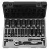Grey Pneumatic Sockets Grey Pneumatic 22 Piece 1/2" Drive 6-Point Deep Length DUO-Socket Set (SAE) 82622D