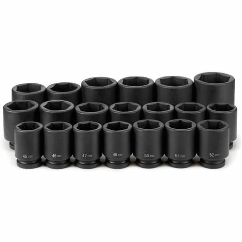 Grey Pneumatic Sockets Grey Pneumatic 20 Piece 1" Drive 6-Point Deep Length Impact Socket Set (Metric) 9020MD 3 Grey Pneumatic Sockets Grey Pneumatic 20 Piece 1" Drive 6-Point Deep Length Impact Socket Set (Metric) 9020MD