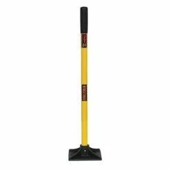 Seymour Outdoor Tools Seymour 8" X 8" Tamper W/ Cast Iron Head & 44" Yellow Fiberglass Handle 85078